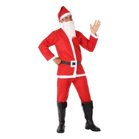 Papá Noel Disfraz para Adultos Rojo Poliéster (M/L)