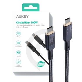 Cable USB-C Aukey CB-MCC102 Negro 1,8 m