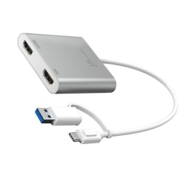 USB-Kabel j5create JCA365-N Silberfarben 200 cm