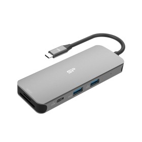Hub USB Silicon Power SR30 Gris