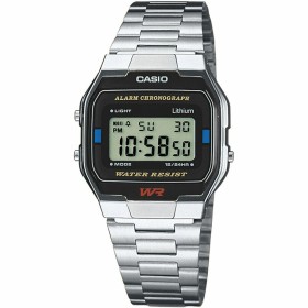 Unisex Watch Casio A163WA-1QES Stainless steel Digital Grey
