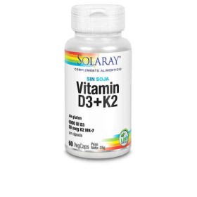 Cápsulas Solaray 8479765 Vitamina D3 Vitamina K2 60 unidades
