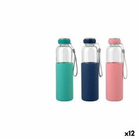 Botella Térmica Bewinner Vidrio Silicona 600 ml 7,2 x 7,2 x 25