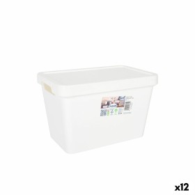 Aufbewahrungsbox mit Deckel Tontarelli Maya Weiß 6,4 L 28 x 18