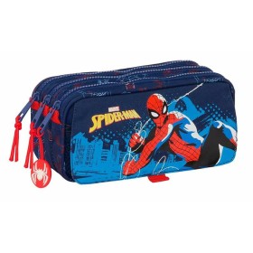 Portatodo Triple Spider-Man Neon Azul 21,5 x 10 x 8 cm