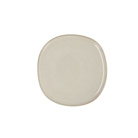 Flacher Teller Bidasoa Ikonic Weiß aus Keramik 20,2 x 19,7 cm