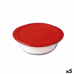 Fiambrera Redonda con Tapa Ô Cuisine Cook & Store Rojo 350 ml