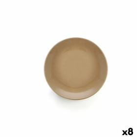 Plato Llano Anaflor Barro cocido Cerámica Beige (25 cm) (8