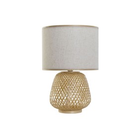 Lámpara de mesa DKD Home Decor Marrón Natural Bambú 50 W 220 V
