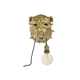 Lámpara de Pared Home ESPRIT Dorado Resina 50 W Moderno Bulldog