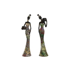 Figurine Décorative Home ESPRIT Multicouleur Africaine 10 x 7,5