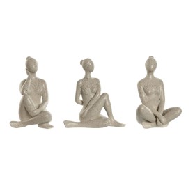Figura Decorativa Home ESPRIT Marfil Yoga Romántico 13 x 11,5 x