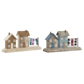 Figurine Décorative Home ESPRIT Bleu Rouge Multicouleur Maisons
