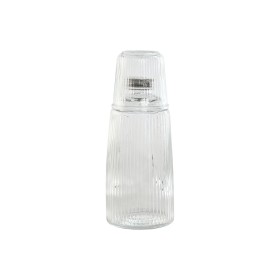 Botella de Agua Home ESPRIT Transparente Cristal 240 ml 1 L