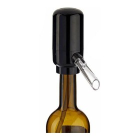 Dispensador Aireador de Vino Negro Transparente Silicona ABS 5