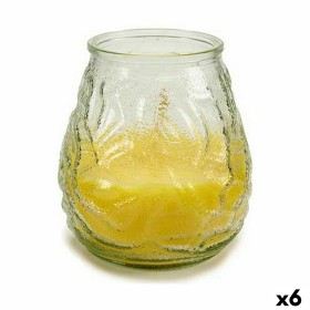 Vela Perfumada Amarillo Transparente Citronela 9 x 9,5 x 9 cm