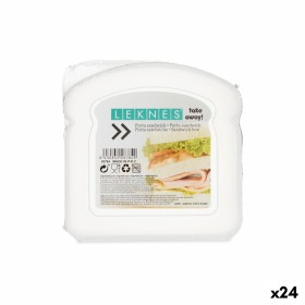 Fiambrera para Sandwich Transparente Plástico 12 x 4 x 12 cm