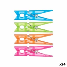 Pinzas para la Ropa Multicolor Plástico 24 Piezas Set (24