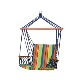 Hamaca Colgante Textil Multicolor 100 x 50 x 3 cm BigBuy Outdoor - 1