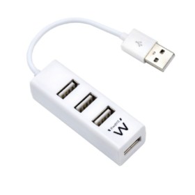 Hub USB Ewent EW1122 Blanco