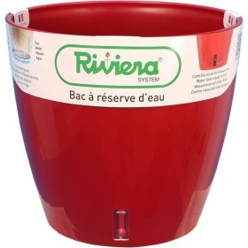 Maceta Autorriego Riviera Con reserva de agua Rojo