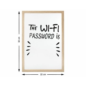 Pizarra blanca The WIFI Password