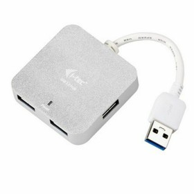 Hub USB i-Tec U3HUBMETAL402 Plateado Gris