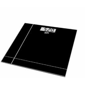 Báscula Digital de Baño EDM Cristal Negro 180 kg (26 x 26 x 2