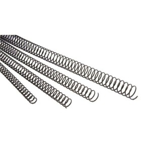 Espirales para Encuadernar GBC 5.1 100 Unidades Metal Negro Ø