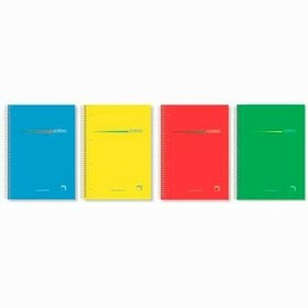 Cuaderno Pacsa Multicolor A5 4 Piezas