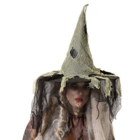 Sombrero Bruja Cubierto con tela