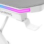 Mesa de Escritorio Mars Gaming MGDXLRGBW LED RGB Blanco Acero
