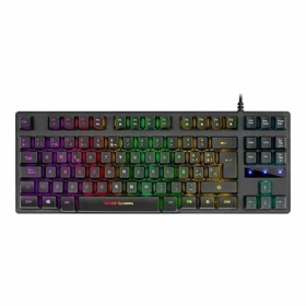 Gaming Tastatur Mars Gaming MKTKLES LED RGB Spanisch Schwarz
