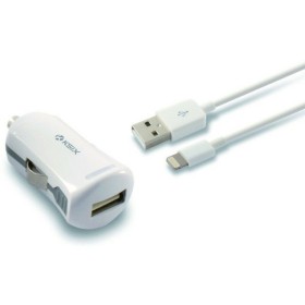 Cargador USB para Coche + Cable Lightning MFi KSIX