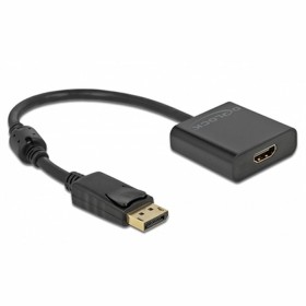 Adaptador DisplayPort a HDMI DELOCK 63585 Negro 20 cm