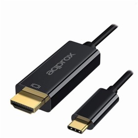 Cable USB C a HDMI approx! APPC52 Negro Ultra HD 4K approx! - 1