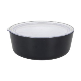 Bowl Inde With lid Melamin White/Black 800 ml 16,5 x 6,5 cm