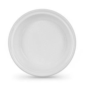 Conjunto de pratos reutilizáveis Algon Redondo Branco 20,5 x 3