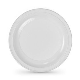 Conjunto de pratos reutilizáveis Algon Redondo Branco 22 x 22 x