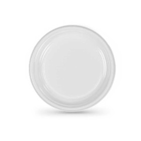 Conjunto de pratos reutilizáveis Algon Branco 17 cm 12 Unidades