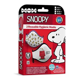 Máscara Higiénica em Tecido Reutilizável Snoopy Adulto (2 uds)