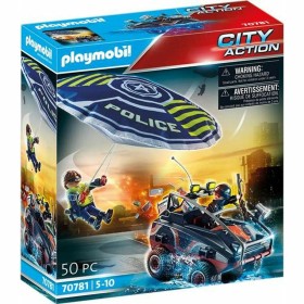 Playset Playmobil City Action Police Parachute with Amphibious