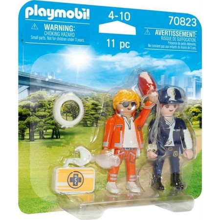Playset Playmobil 70823 Doctor Policía 70823 (11 pcs)