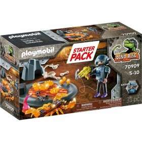 Playset Playmobil Dino Rise Starter Pack Fighting the Fire