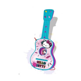Guitarra Infantil Hello Kitty 4 Cuerdas Azul Rosa