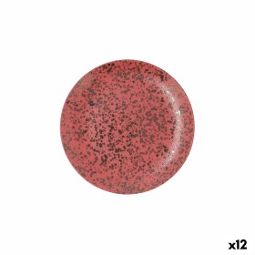 Assiette plate Ariane Oxide Céramique Rouge (Ø 21 cm) (12