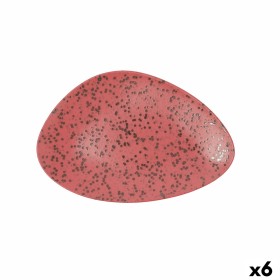 Plato Llano Ariane Oxide Triangular Cerámica Rojo (Ø 29 cm) (6