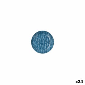 Assiette plate Ariane Ripple Céramique Bleu (10 cm) (24 Unités)