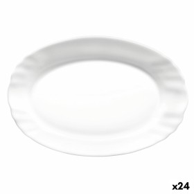 Kochschüssel Bormioli Rocco Ebro Oval Weiß Glas (22 cm) (24