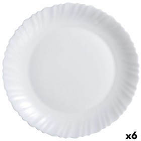 Serving Platter Luminarc Feston White Glass (Ø 30 